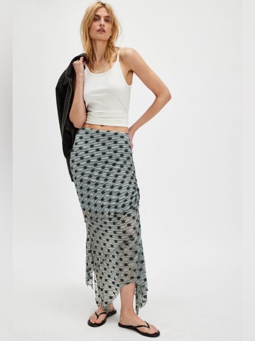 NWT Free People Margot Convertible Maxi Skirt